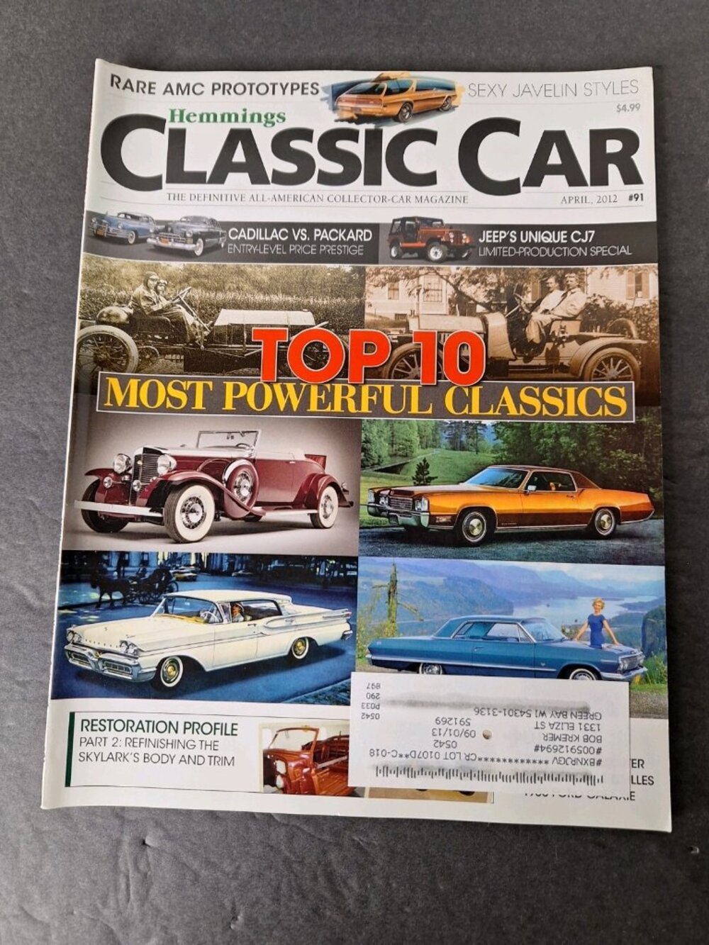 HEMMINGS CLASSIC CAR MAGAZINES - ALL TWELVE 2012 ISSUES - ALL IN GOOD SHAPE - Picture 10 of 14
